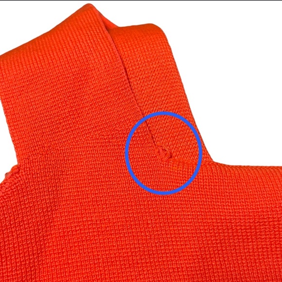 Anthropologie Multi-Way Tie Top Neon Coral - Picture 6 of 6